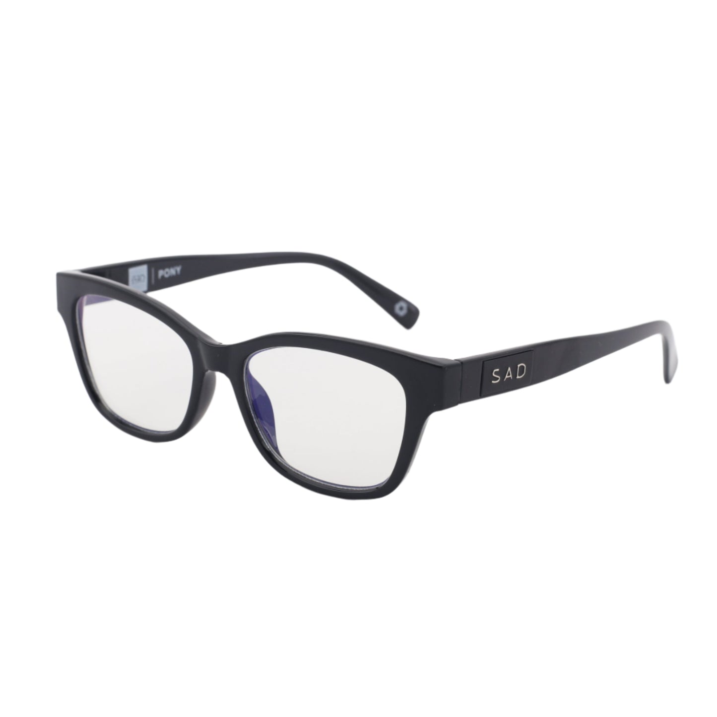 PONY // BLACK / BLUE LIGHT LENS