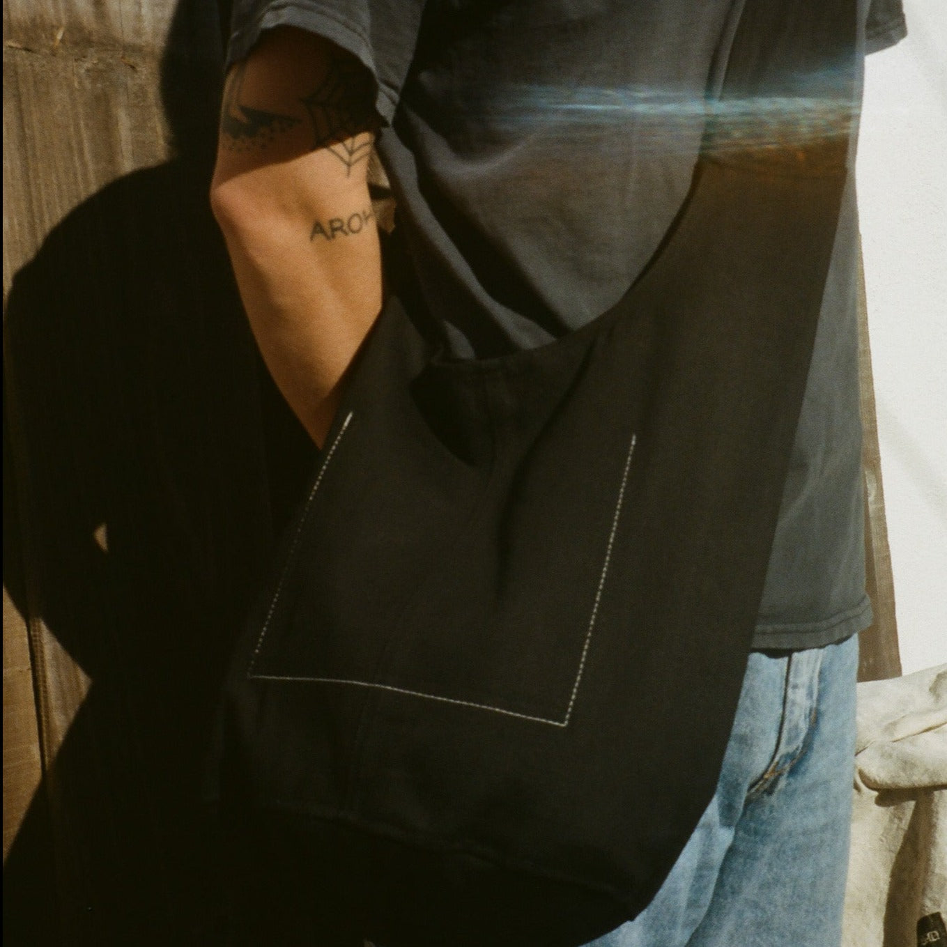 RUNAWAY BAG // SELVEDGE BLACK